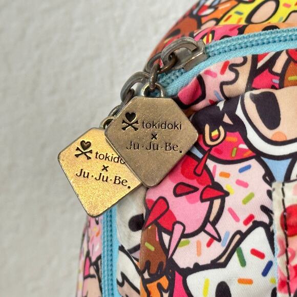 Ju-Ju-Be x Tokidoki MiniBe Mini Backpack w 2 Charms Rare Tokipops Print *Read main image 13